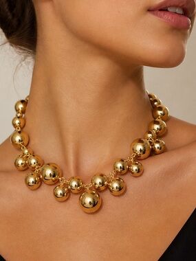 Bold Chunky Bubble Statement Necklace